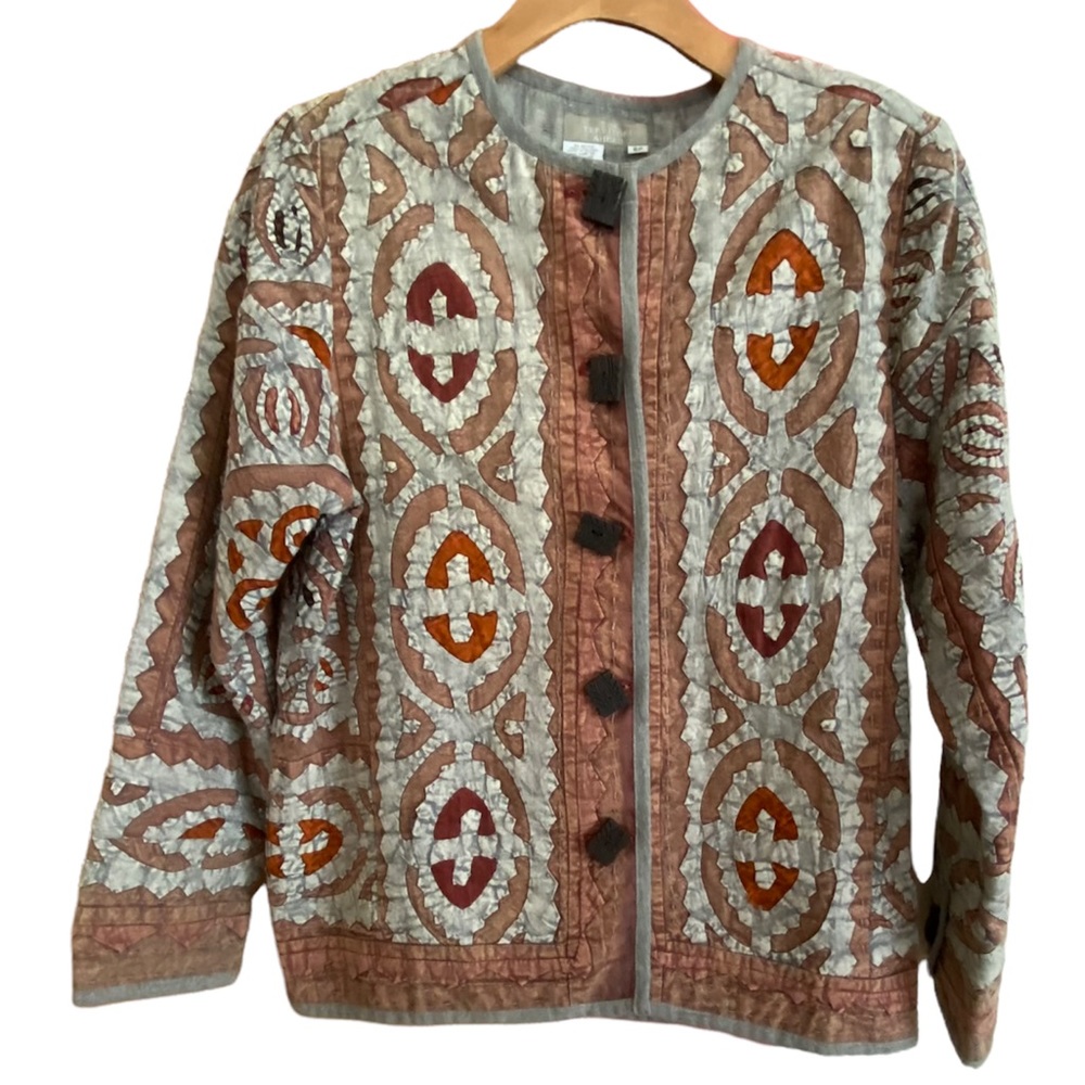 THE TERRITORY AHEAD Button Front Quilted Jacket Size SP